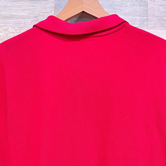 POLO Ralph Lauren Classic Fit Pocket Logo Shirt Red Short Sleeve Mens Large - Picture 4 of 7